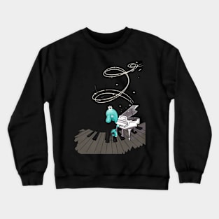 Elephant Tiffan & music Crewneck Sweatshirt